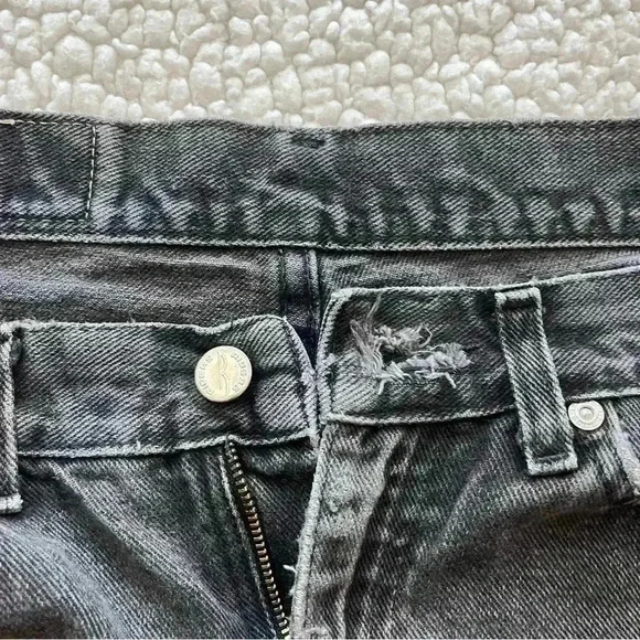 Vintage Lee Denim Riders Faded Black Super High Waist 100% Cotton Taper Mom Jean - Picture 11 of 15